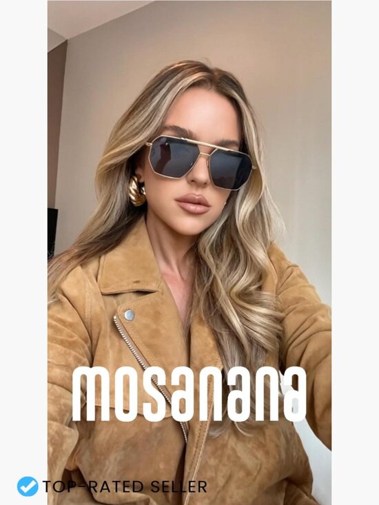 Square Aviator Sunglasses Polarized Retro Vintage Metal Frame Classic Style main image 7